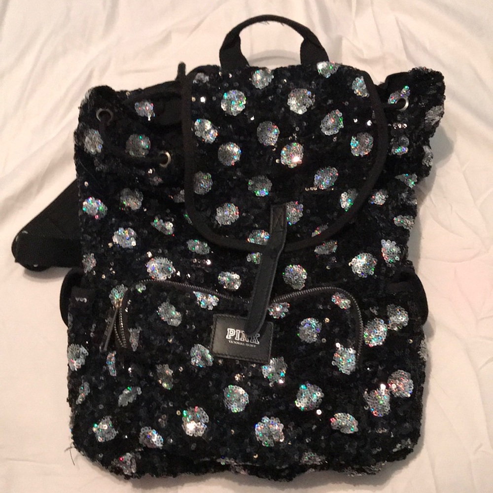 VS pink sequin backpack